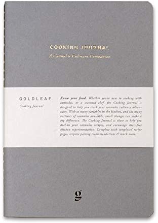 Goldleaf Cooking Journal: A Cannabis Culinary Companion, Marijuana Recipe Notebook, Guided Entry Pages and Infographics, A5 Size