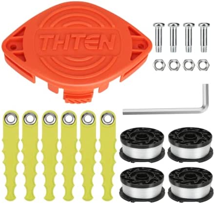 THTEN AF-100 Trimmer Blades Head Replacement Spool 30Ft 0.065" Compatible with Black & Decker GH600,GH610,GH900,GH912,ST6600,ST7000,ST7700,NST1118,NST2118,LST220,LST300 Line String Trimmer 20 Pack