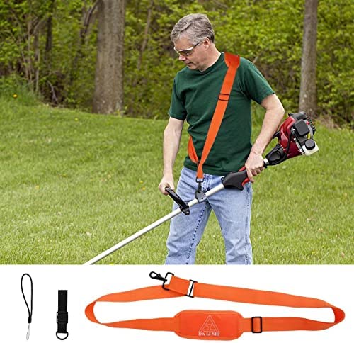 DA LI SHI Weed Eater Strap,Trimmer Strap Shoulder,Strap Blower,Strap Weed Wacker,Compatible with EGO String Trimmer,and All Types for Weed Eaters Clearance,Leaf Blower, Multi Head System (Orange)