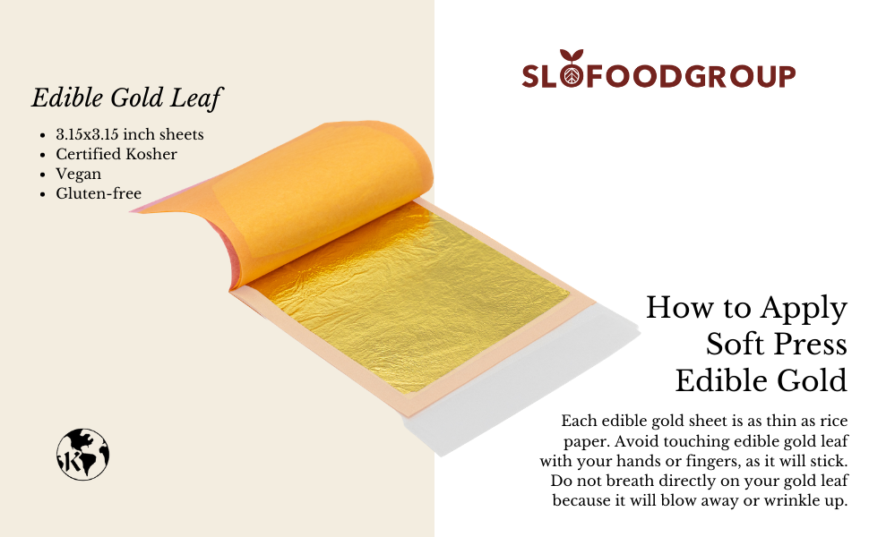 how to apply soft press edible gold 