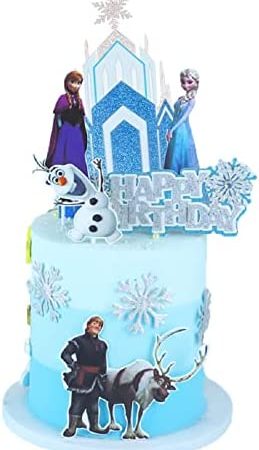 Frozen Cake Topper for Princess Girls Birthday Frozen Theme Cake Decorations